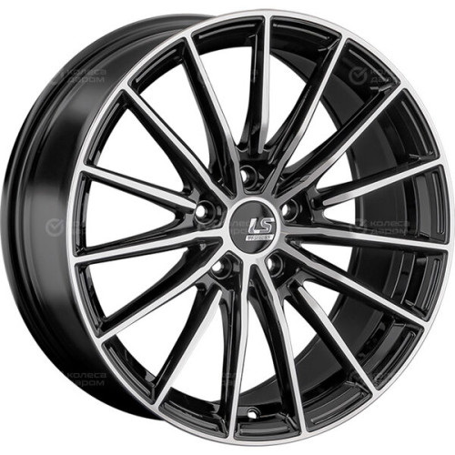 Колесный диск LS FlowForming LS RC63 8.5xR18 5x112 ET30 DIA66.6 черный полностью полированный