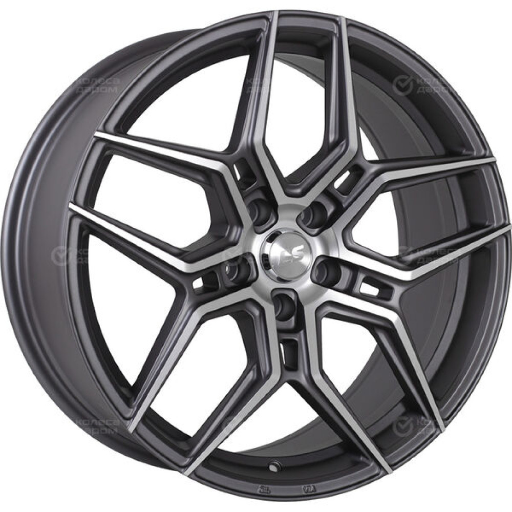 Колесный диск LS LS 1266 8.5xR19 5x112 ET35 DIA66.6 темно-серый матовый ,частично полированный