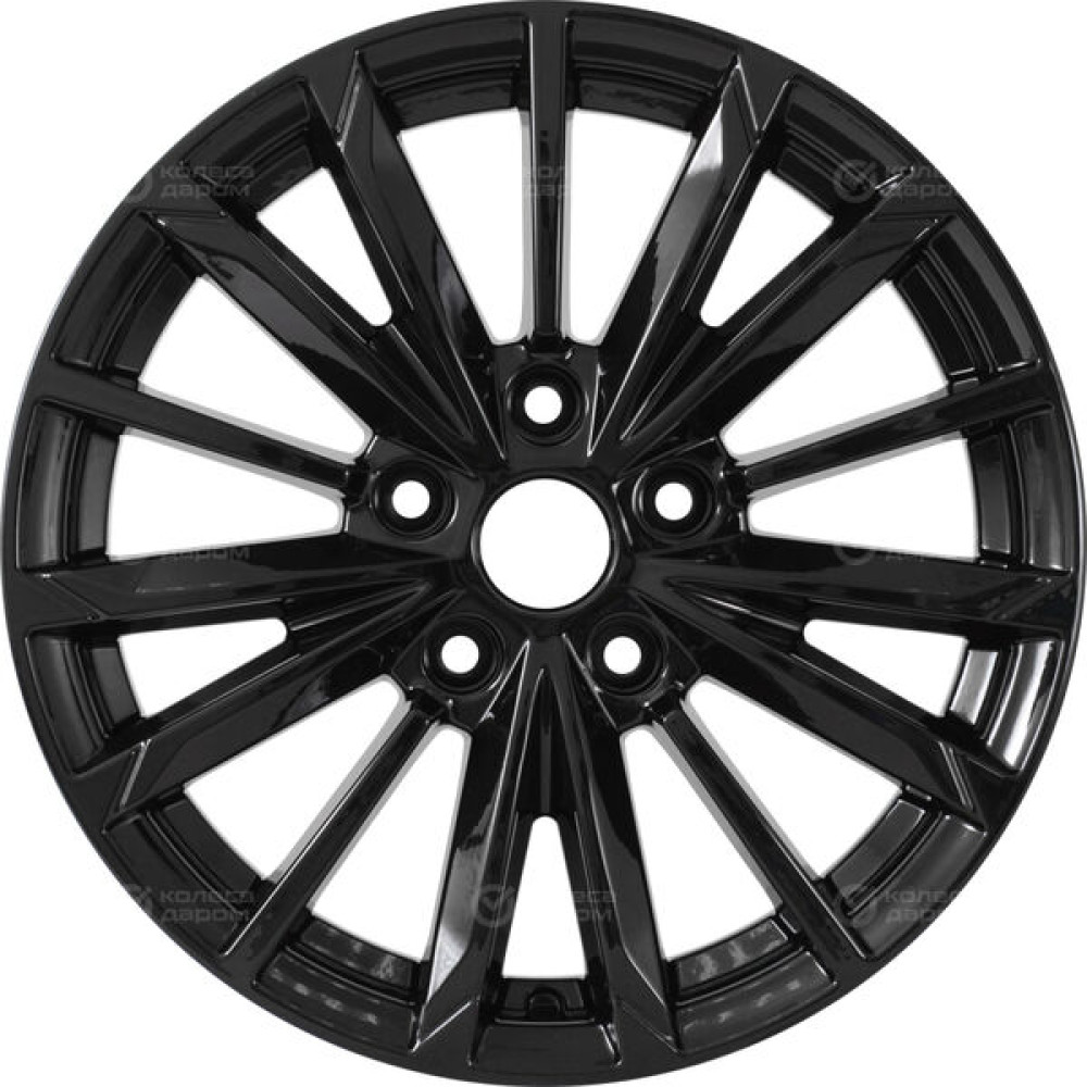 Колесный диск KHOMEN KHW1611 (ZV 16_Sonata) 6.5xR16 5x114.3 ET43 DIA67.1 черный глянцевый