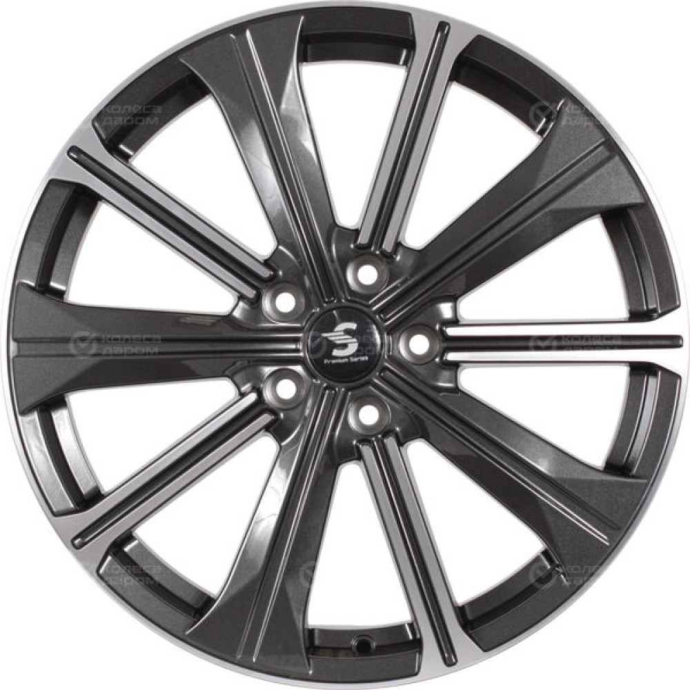 Колесный диск СКАД Premium Series КР013 (19_EXEED TXL) 7xR19 5x108 ET36 DIA65.1 серый глянцевый с полированной лицевой частью