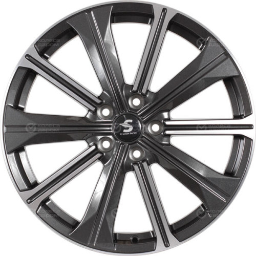 Колесный диск СКАД Premium Series КР013 (19_EXEED TXL) 7xR19 5x108 ET36 DIA65.1 серый глянцевый с полированной лицевой частью