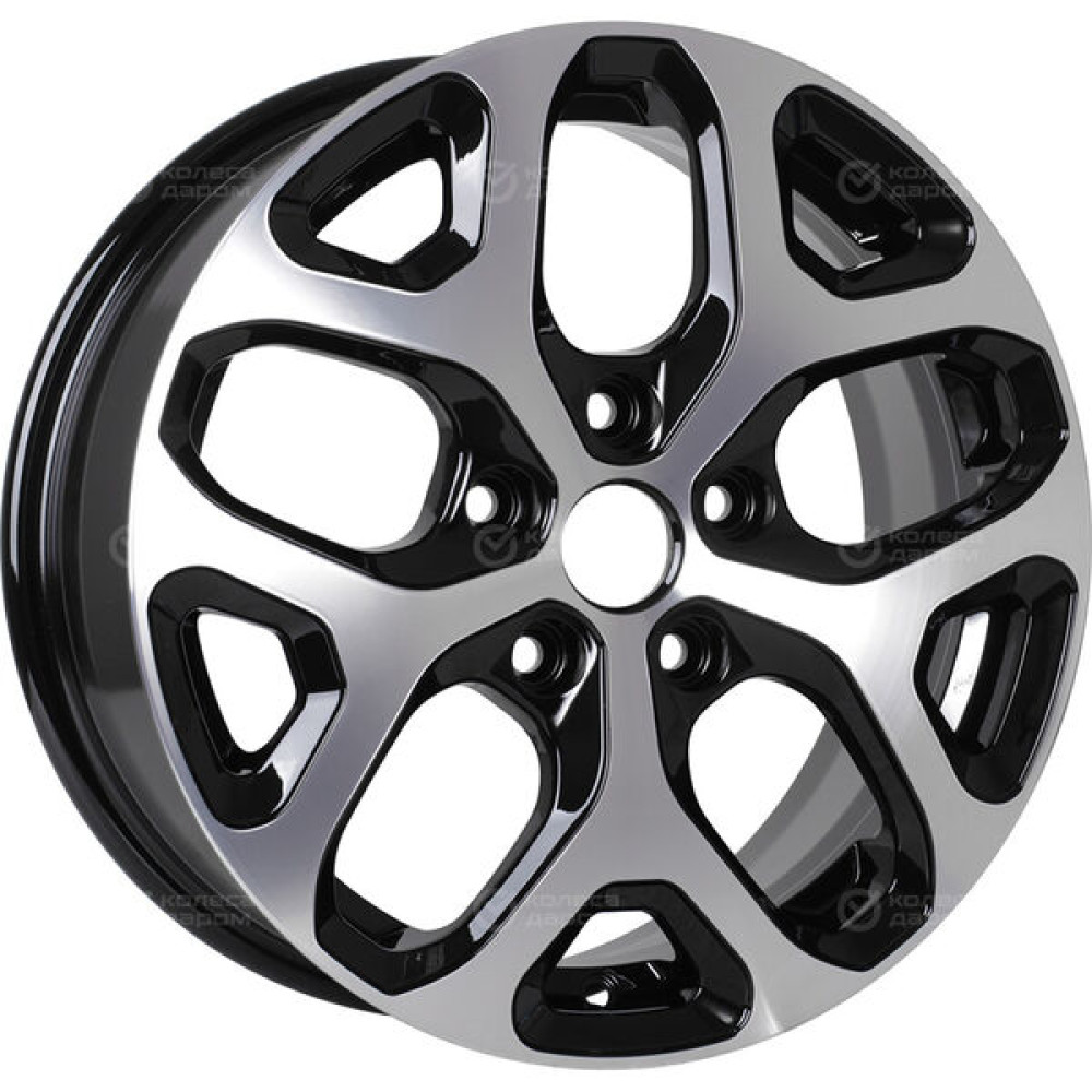 Колесный диск iFree Original КС869 (ZV 16_Megane) 6.5xR16 5x114.3 ET47 DIA66.1 черный глянцевый с полированными элементами лицевой поверхности