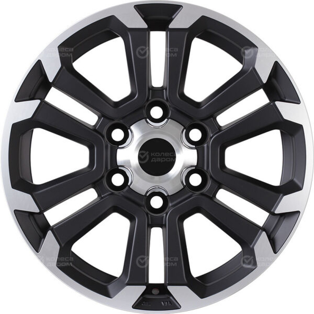 Колесный диск Replay TA3 7.5xR17 6x139.7 ET36 DIA100.1 черный матовый полностью полированный