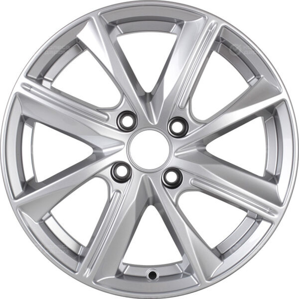 Колесный диск КиК Арнар 6xR15 4x100 ET45 DIA67.1 серебристый