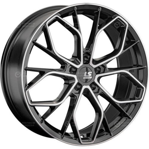 Колесный диск LS FlowForming LS RC71 8.5xR19 5x108 ET40 DIA63.3 черный полностью полированный