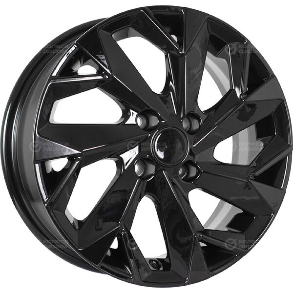 Колесный диск Carwel Ильмень 1508 6xR15 4x100 ET40 DIA60.1 чёрный