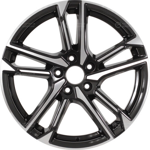 Колесный диск RST R197 6.5xR17 5x114.3 ET37 DIA66.5 глянцевый черный с полированной лицевой частью