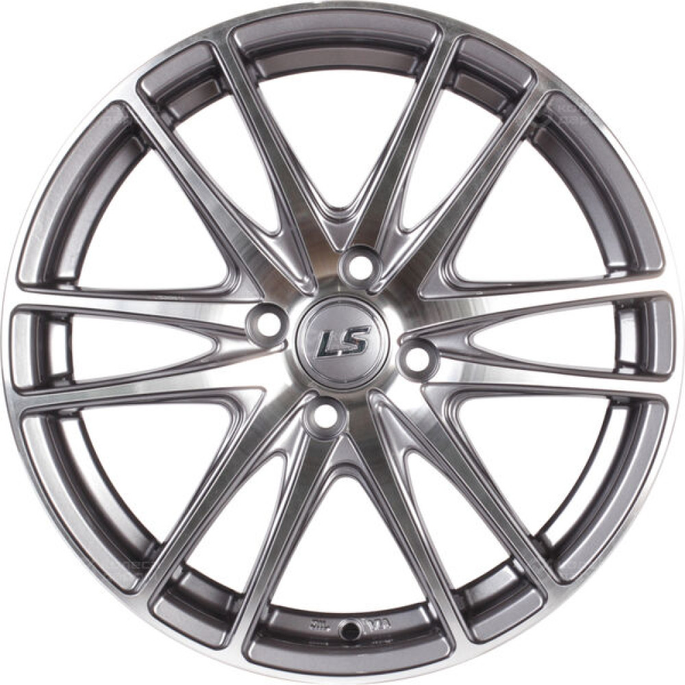 Колесный диск LS LS 362 6xR16 4x100 ET50 DIA54.1 насыщенный темно-серый полностью полированный