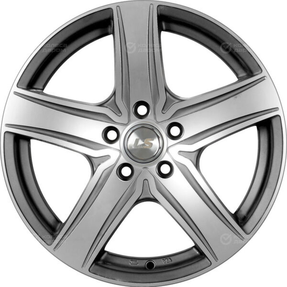 Колесный диск LS LS 230 7xR17 5x112 ET45 DIA57.1 насыщенный темно-серый полностью полированный