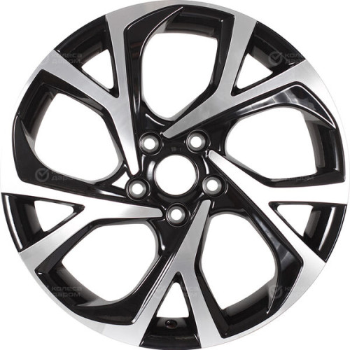 Колесный диск Replay LX168 7xR17 5x114.3 ET35 DIA60.1 черный глянцевый с полированной лицевой частью