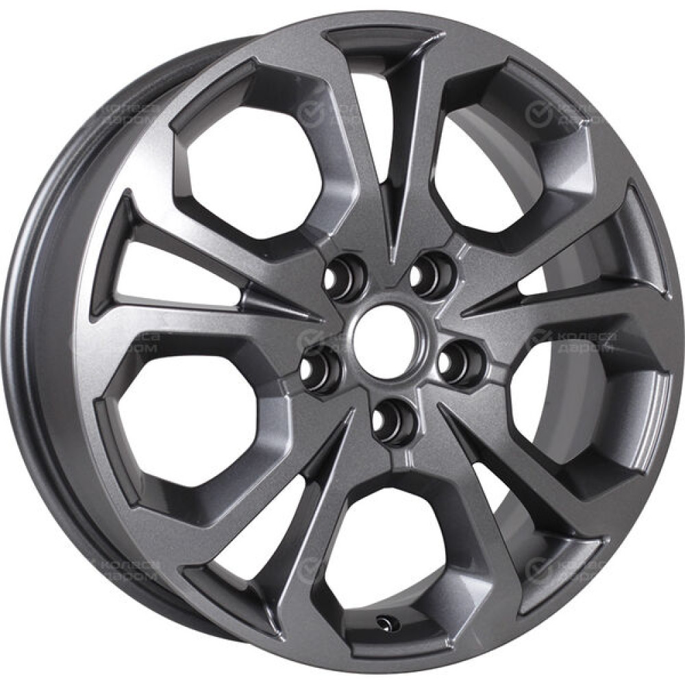 Колесный диск KHOMEN KHW1711 (17_ZV Chery tigo 7pro) 6.5xR17 5x108 ET33 DIA60.1 насыщенный темно-серый