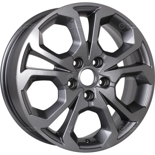 Колесный диск KHOMEN KHW1711 (17_ZV Chery tigo 7pro) 6.5xR17 5x108 ET33 DIA60.1 насыщенный темно-серый