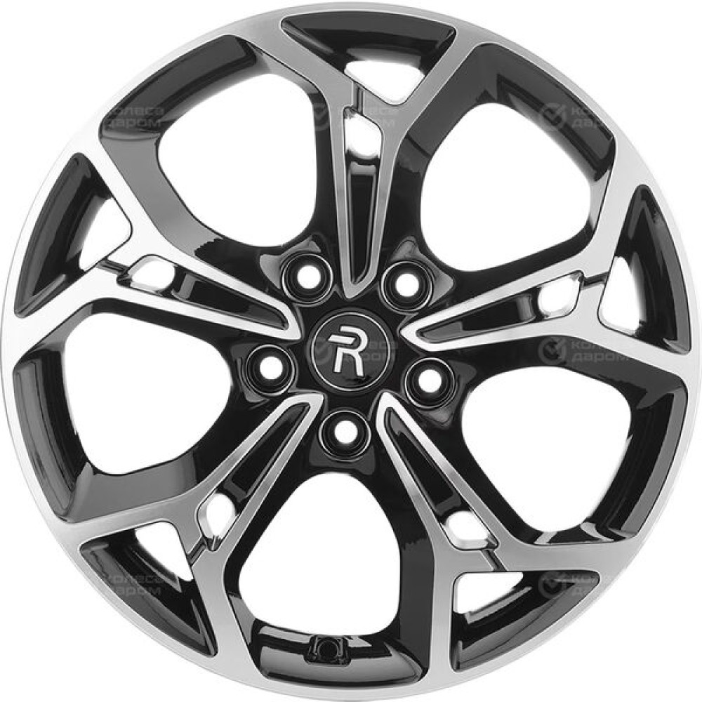 Колесный диск Replay CHR95 7xR17 5x108 ET40 DIA65.1 черный глянцевый с полированной лицевой частью