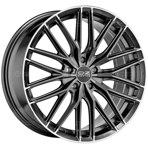Колесный диск OZ Gran Turismo HLT 8.5xR19 5x114.3 ET35 DIA75 серый тёмный с полированной лицевой частью