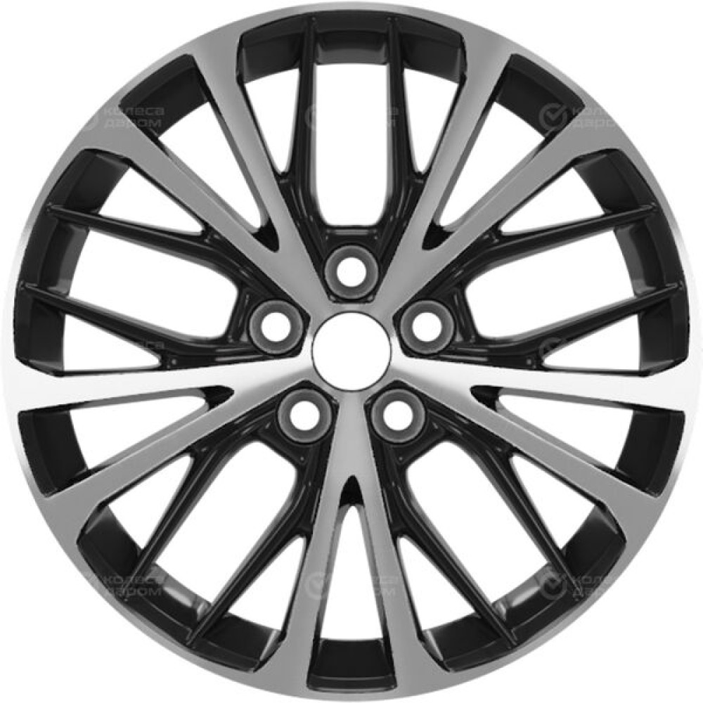 Колесный диск Replay TY279 7.5xR17 5x114.3 ET45 DIA60.1 черный глянцевый с полированной лицевой частью