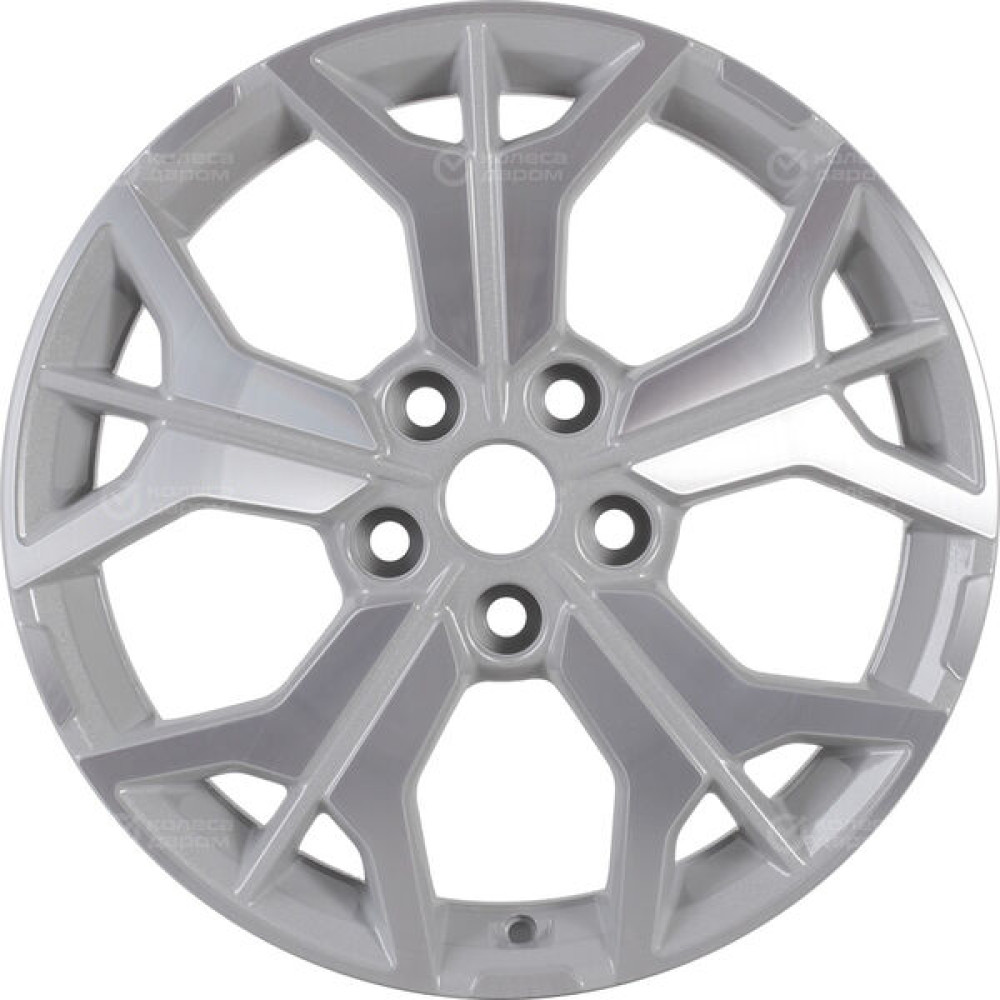 Колесный диск KHOMEN KHW1715 (17_Seltos) 7xR17 5x114.3 ET50 DIA67.1 серебристый полностью полированный