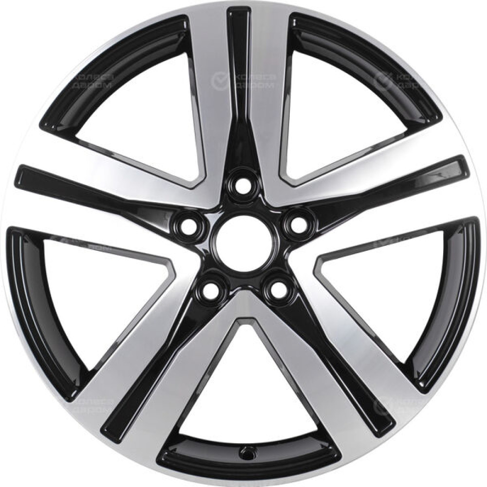 Колесный диск iFree Rebel 7xR17 5x114.3 ET50 DIA66.1 чёрный глянцевый с полированной лицевой частью