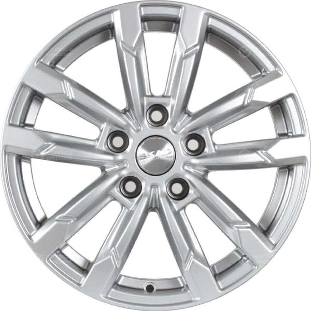 Колесный диск СКАД Кения 6.5xR16 5x108 ET37 DIA65.1 серебристый