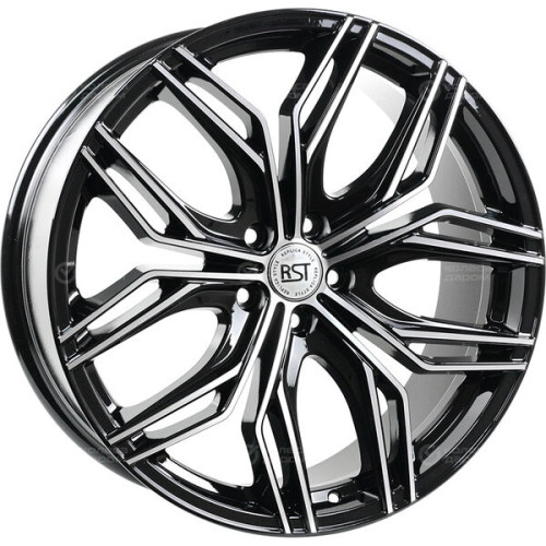 Колесный диск Tech Line 205 8.5xR20 5x114.3 ET42 DIA67.1 глянцевый черный с полированной лицевой частью