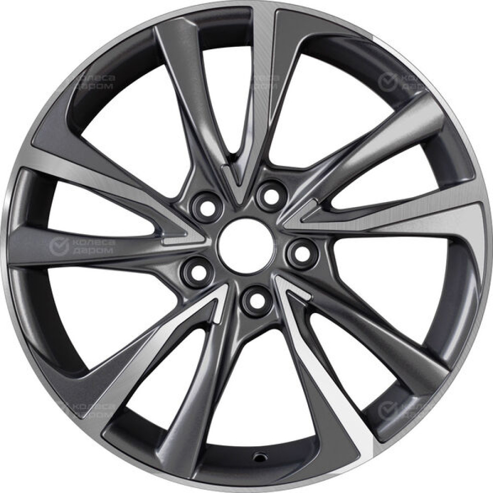 Колесный диск Replay HND248 7.5xR18 5x114.3 ET49.5 DIA67.1 насыщенный темно-серый полностью полированный