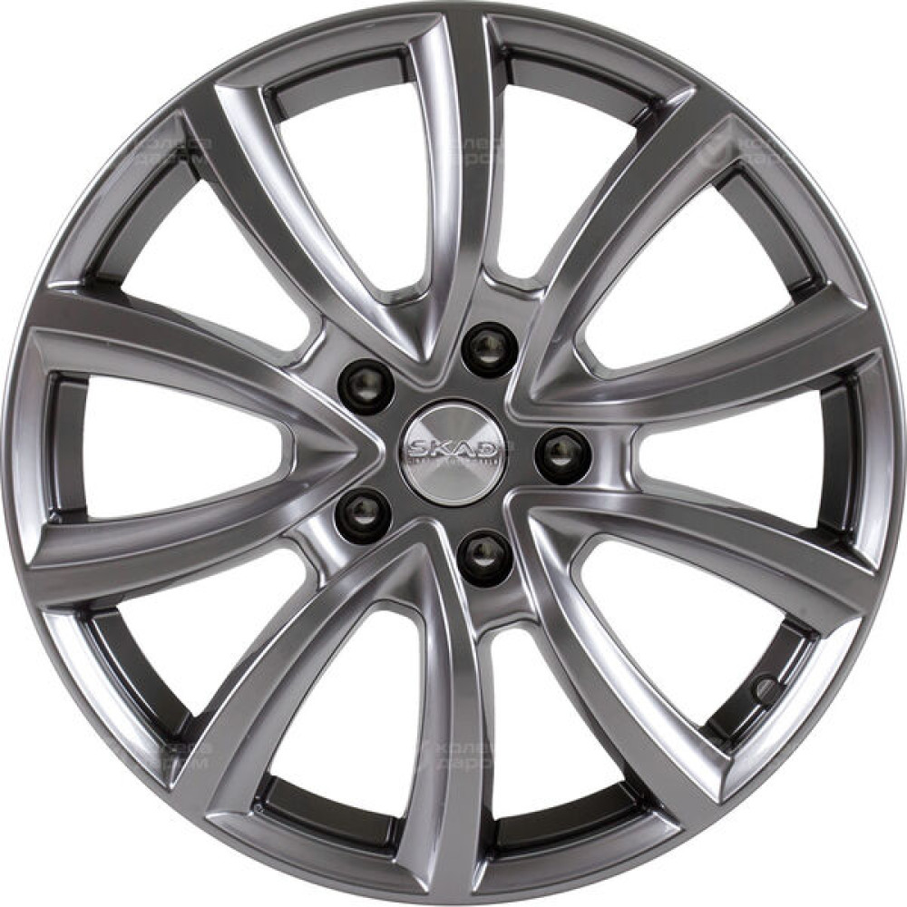 Колесный диск СКАД Онтарио 7xR17 5x108 ET45 DIA63.35 глянцевый темно-серый