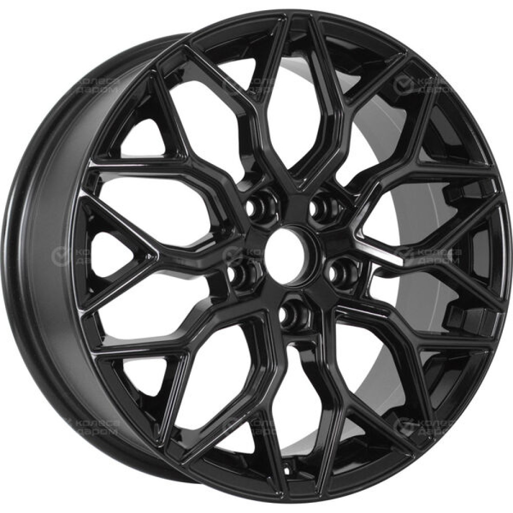 Колесный диск VENTI 1719 7xR17 5x108 ET33 DIA60.1 черный глянцевый