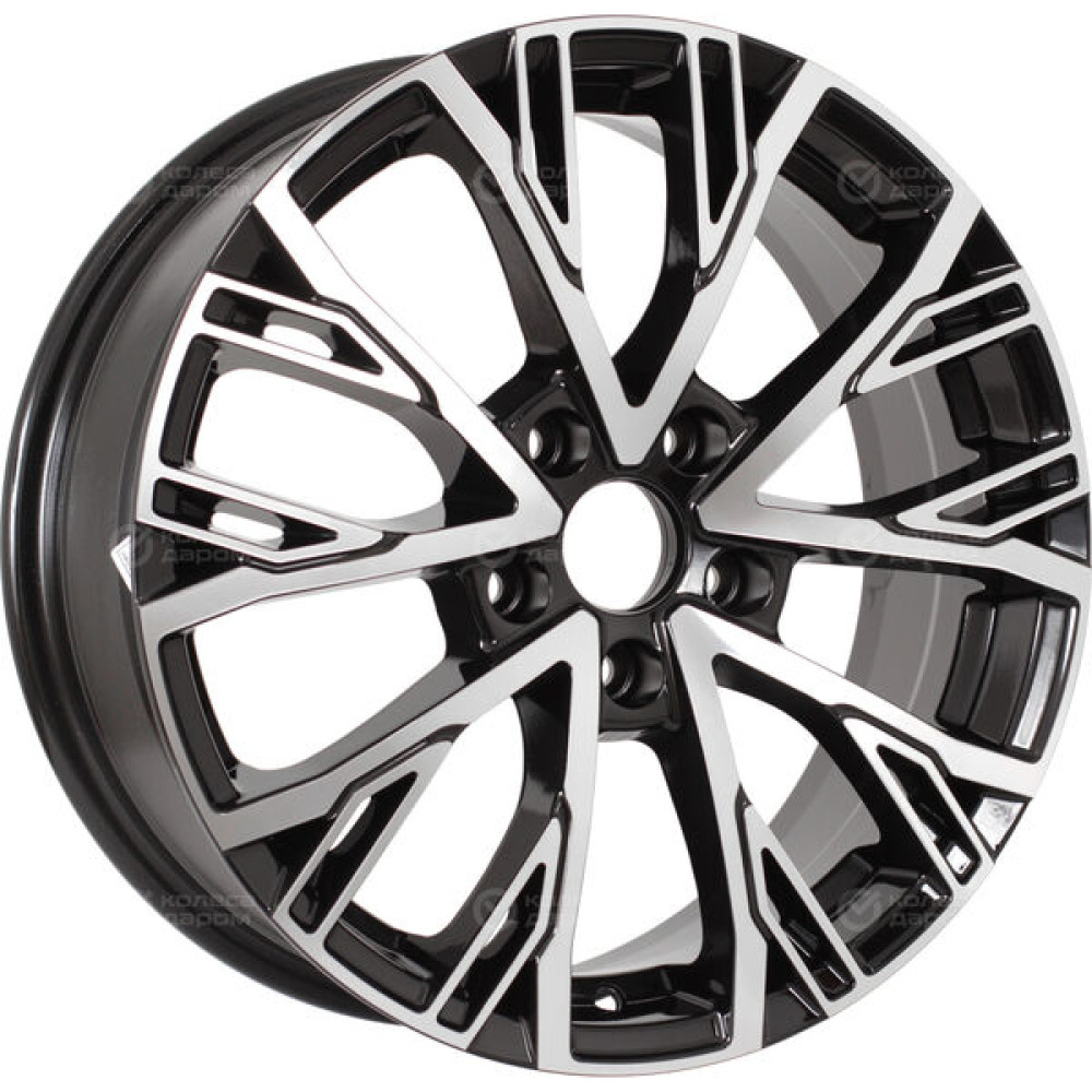 Колесный диск RST R207 6.5xR17 5x108 ET33 DIA60.1 глянцевый черный с полированной лицевой частью