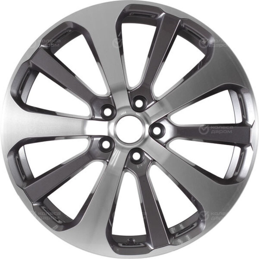 Колесный диск Replay KI251 7.5xR19 5x114.3 ET49.5 DIA67.1 насыщенный темно-серый полностью полированный