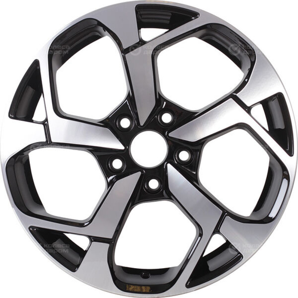 Колесный диск RST R067 7xR17 5x108 ET36 DIA65.1 глянцевый черный с полированной лицевой частью