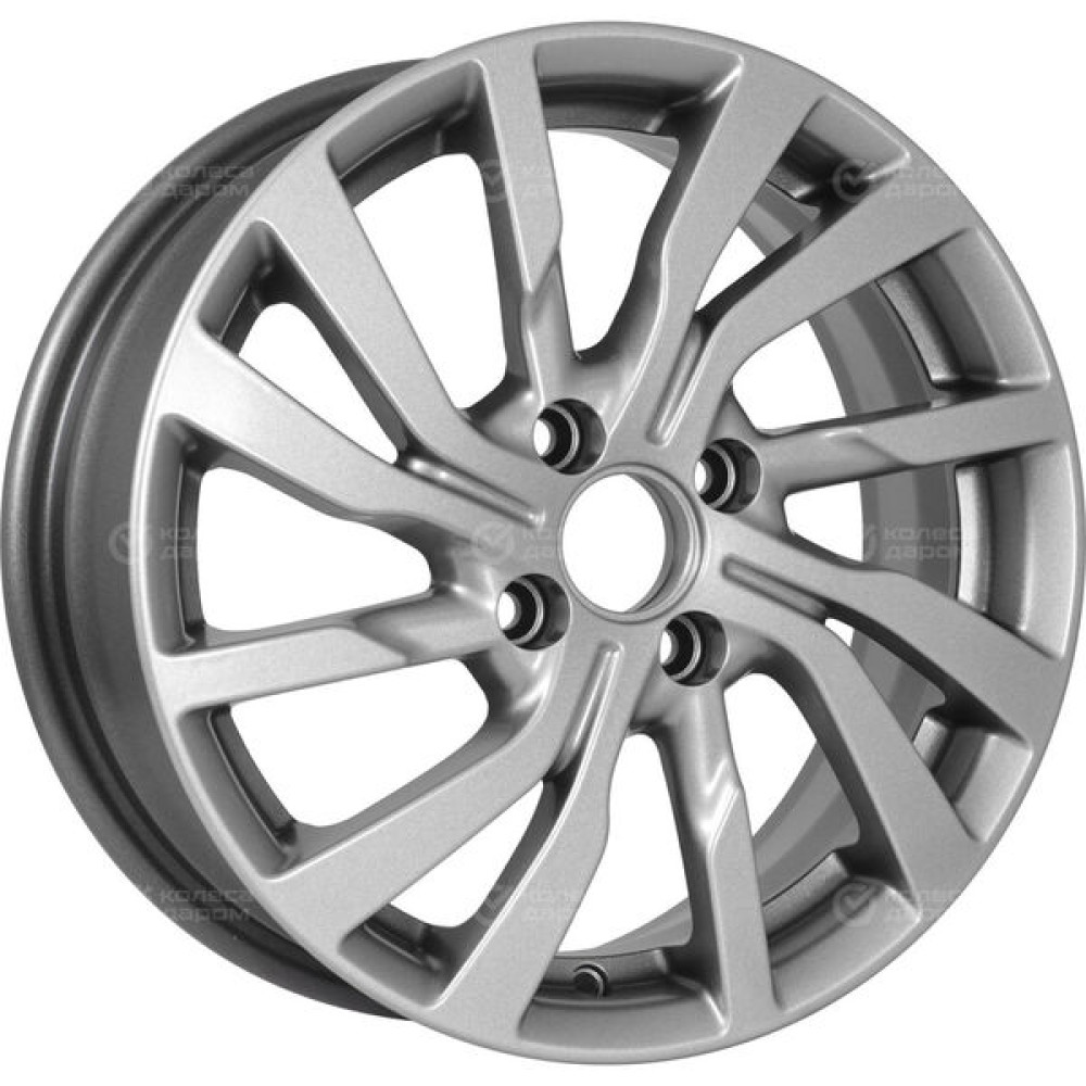 Колесный диск Carwel Вест 196 6xR15 4x100 ET50 DIA60.1 серебристый металлик