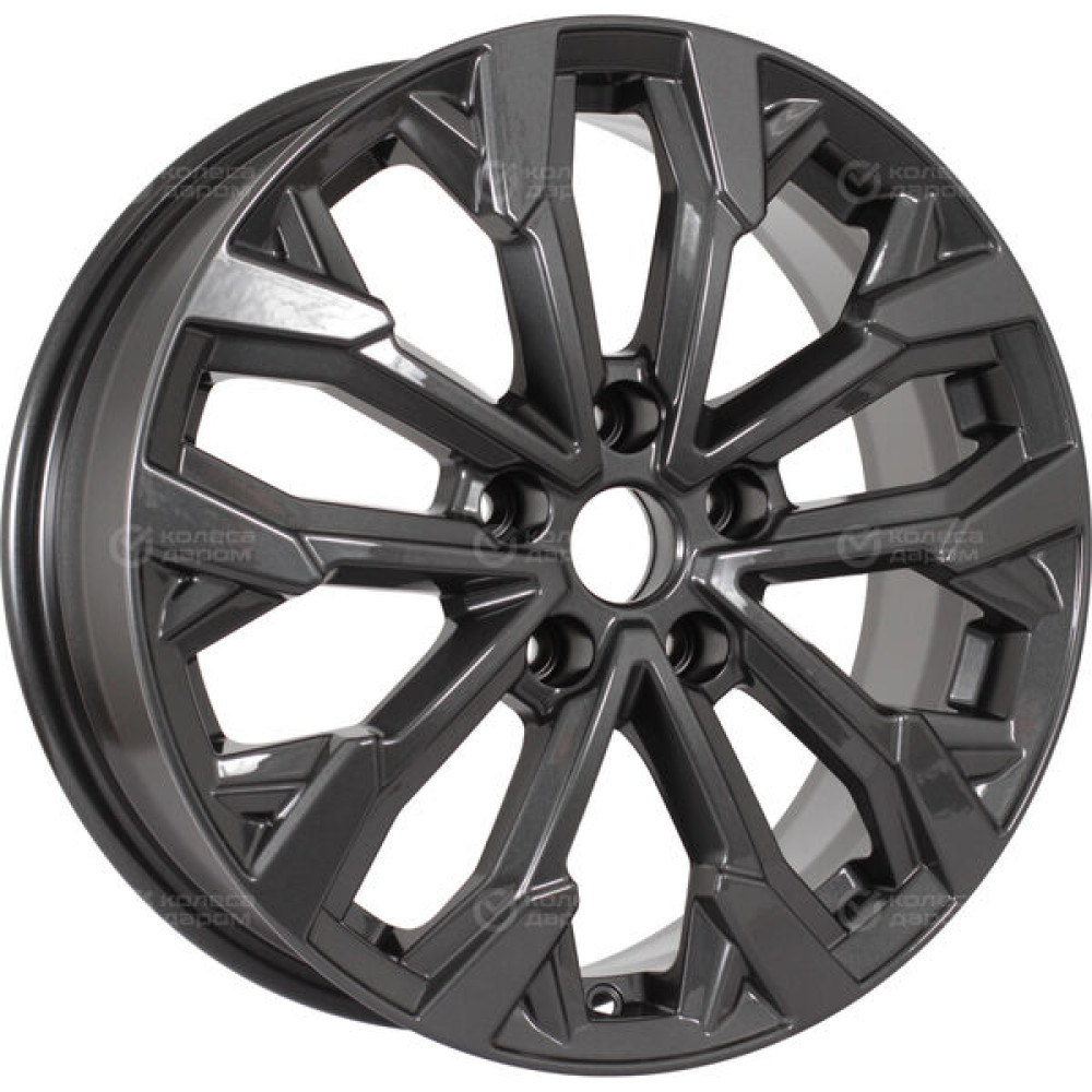 Колесный диск КиК Морейн 6.5xR17 5x108 ET50 DIA63.35 насыщенный темно-серый полностью полированный