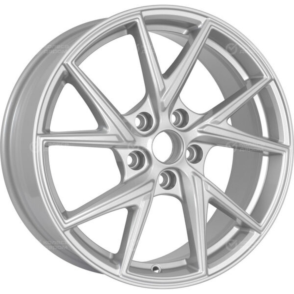 Колесный диск WUP Up105 7xR17 5x114.3 ET40 DIA66.1 глянцевый серебристый