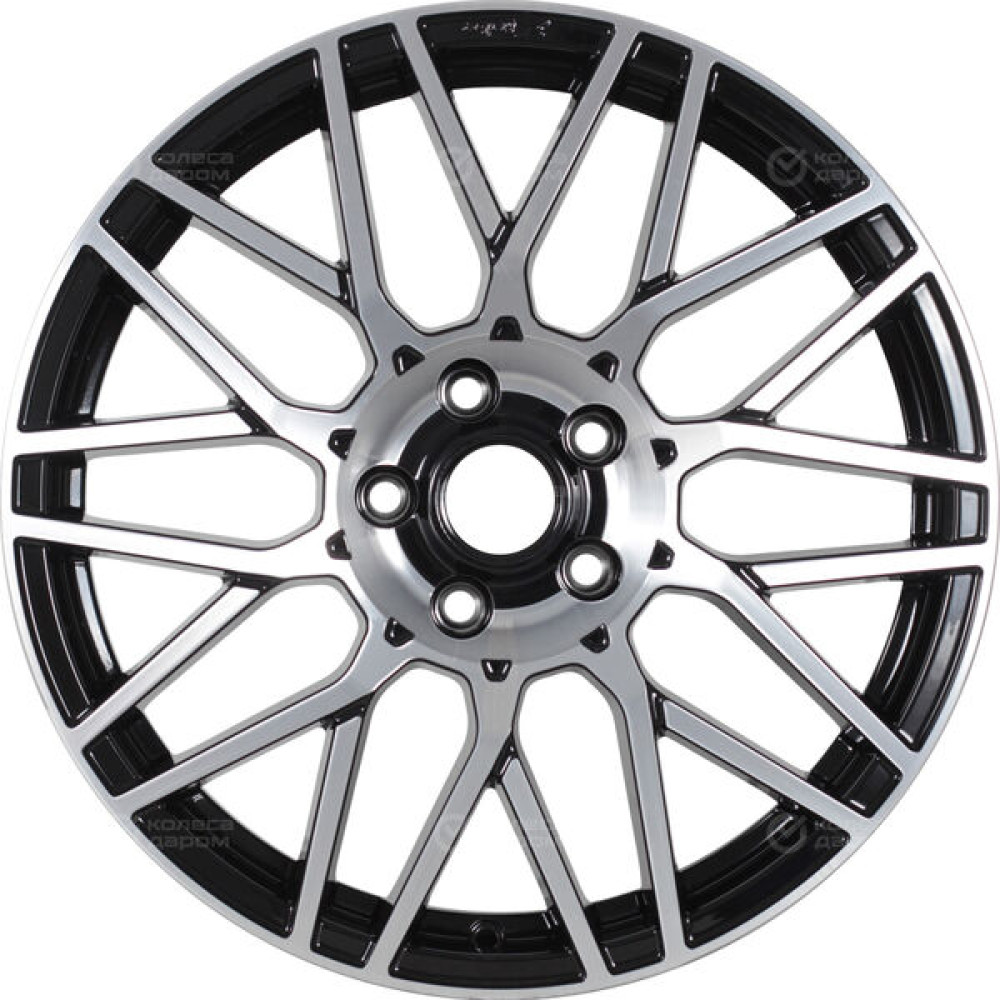 Колесный диск X-trike X133 7.5xR18 5x108 ET36 DIA65.1 глянцевый черный с полированной лицевой частью