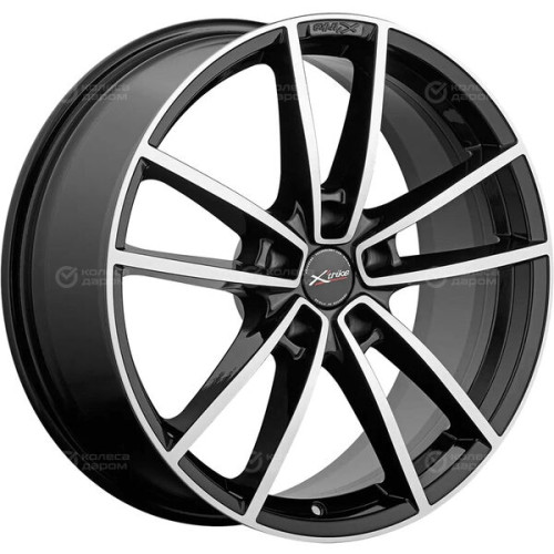 Колесный диск X-trike X140 7.5xR19 5x108 ET47 DIA60.1 черный с полированной лицевой стороной