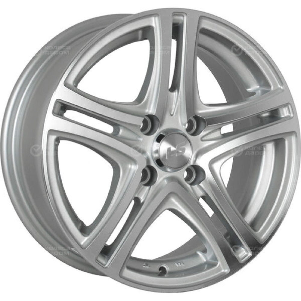 Колесный диск LS LS 570 6.5xR15 5x100 ET40 DIA73.1 серебристый полированный