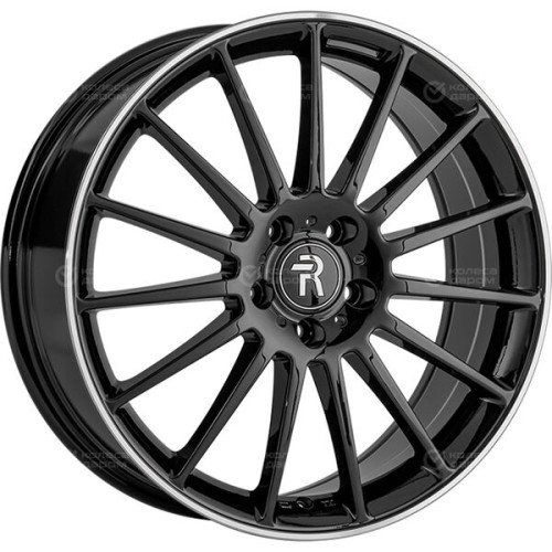 Колесный диск Replay MR198 7.5xR19 5x112 ET53 DIA66.6 черный с полированным ободом