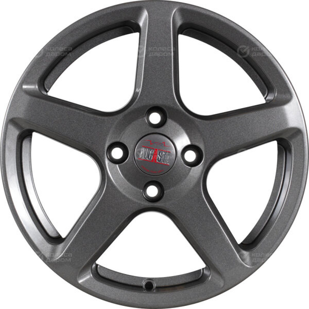 Колесный диск Alcasta M62 6xR15 4x100 ET46 DIA54.1 темно-серый цвет с перламутровыми оттенками