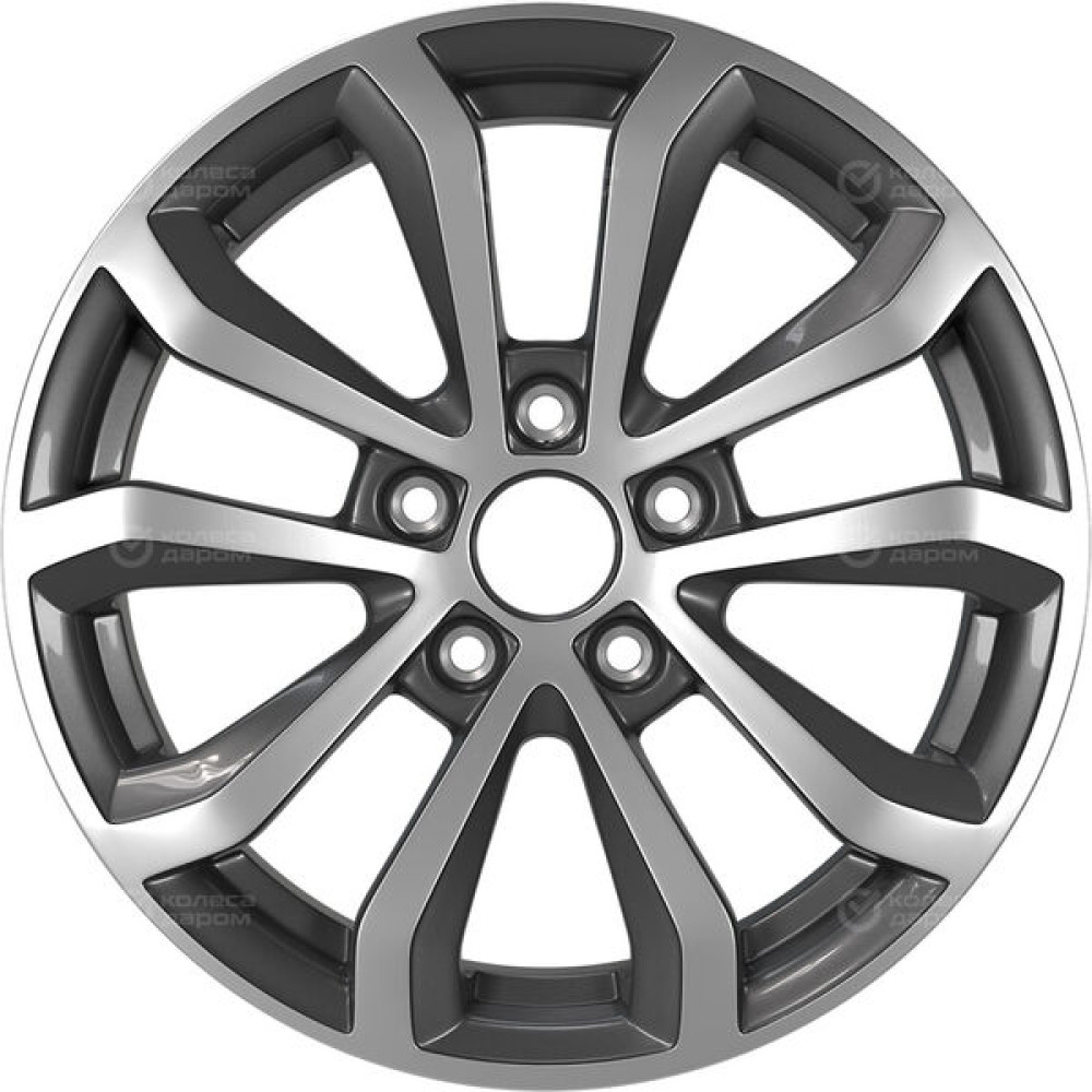 Колесный диск Replay SB65 7xR17 5x114.3 ET48 DIA56.1 насыщенный темно-серый полностью полированный