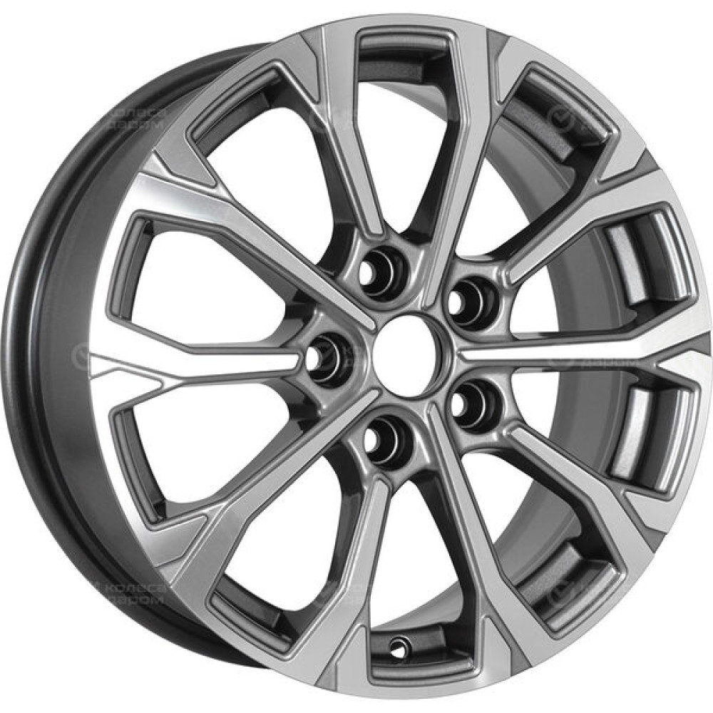 Колесный диск KHOMEN KHW1605 (Changan CS35 Plus) 6.5xR16 5x110 ET46 DIA63.3 насыщенный темно-серый полностью полированный