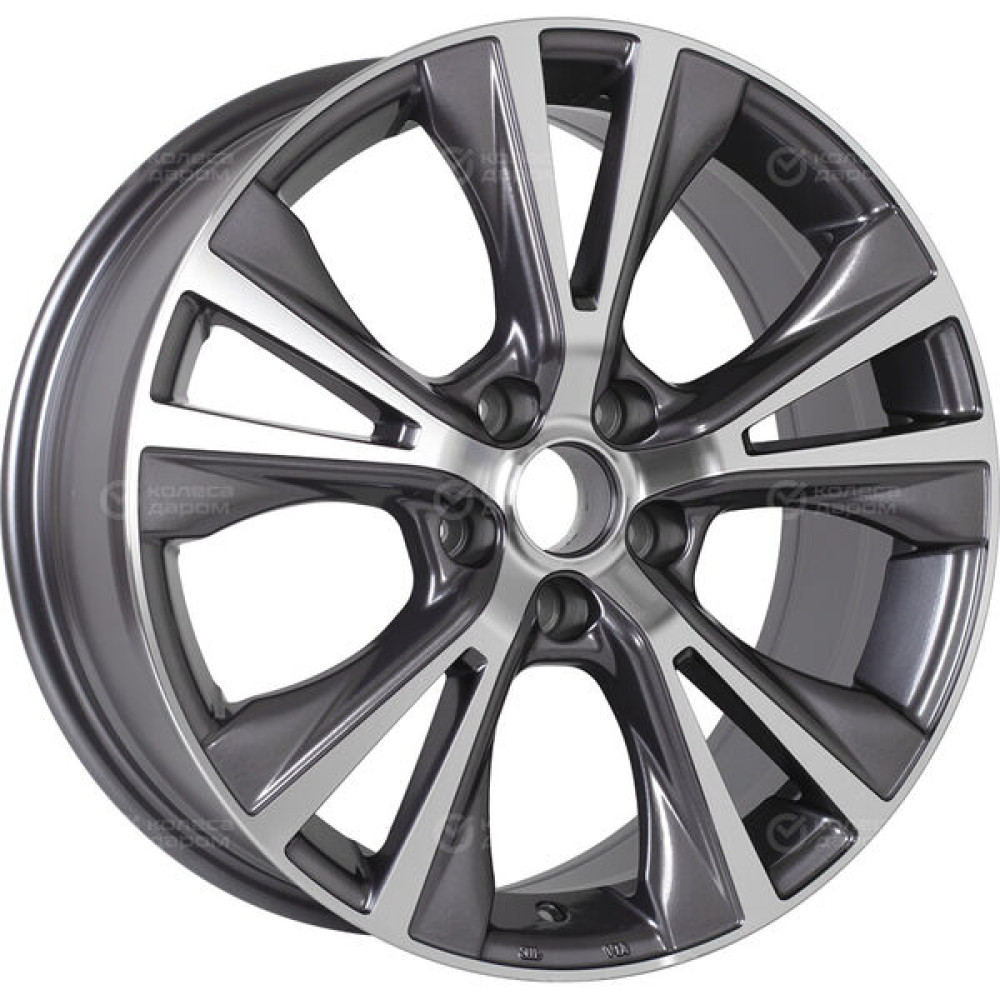 Колесный диск Replay KI232 7.5xR18 5x114.3 ET46 DIA67.1 насыщенный темно-серый полностью полированный