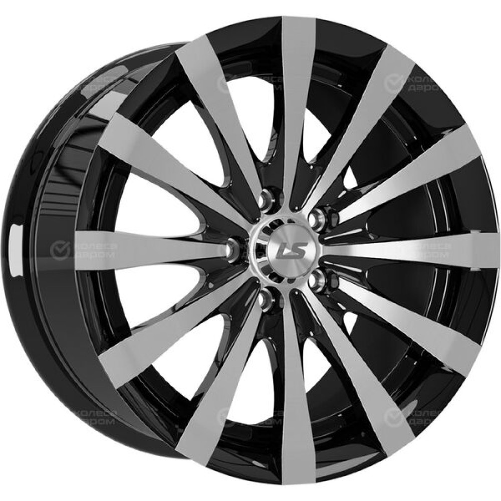 Колесный диск LS LS 534 7.5xR17 5x114.3 ET40 DIA73.1 черный полностью полированный