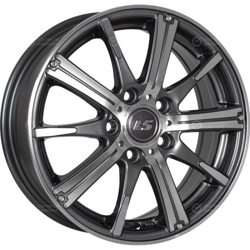 Колесный диск LS LS 209 6.5xR16 5x100 ET48 DIA56.1 насыщенный темно-серый полностью полированный