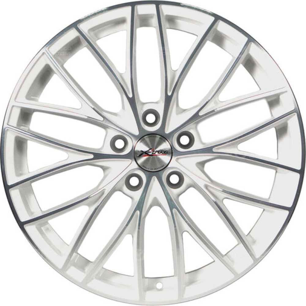 Колесный диск X-trike X130 7.5xR18 5x100 ET45 DIA56.1 белый глянцевый с полированной лицевой поверхностью
