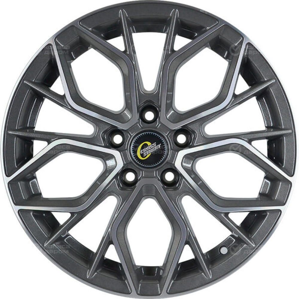 Колесный диск CrossStreet CR19 7.5xR18 5x108 ET38 DIA54.1 насыщенный темно-серый полностью полированный