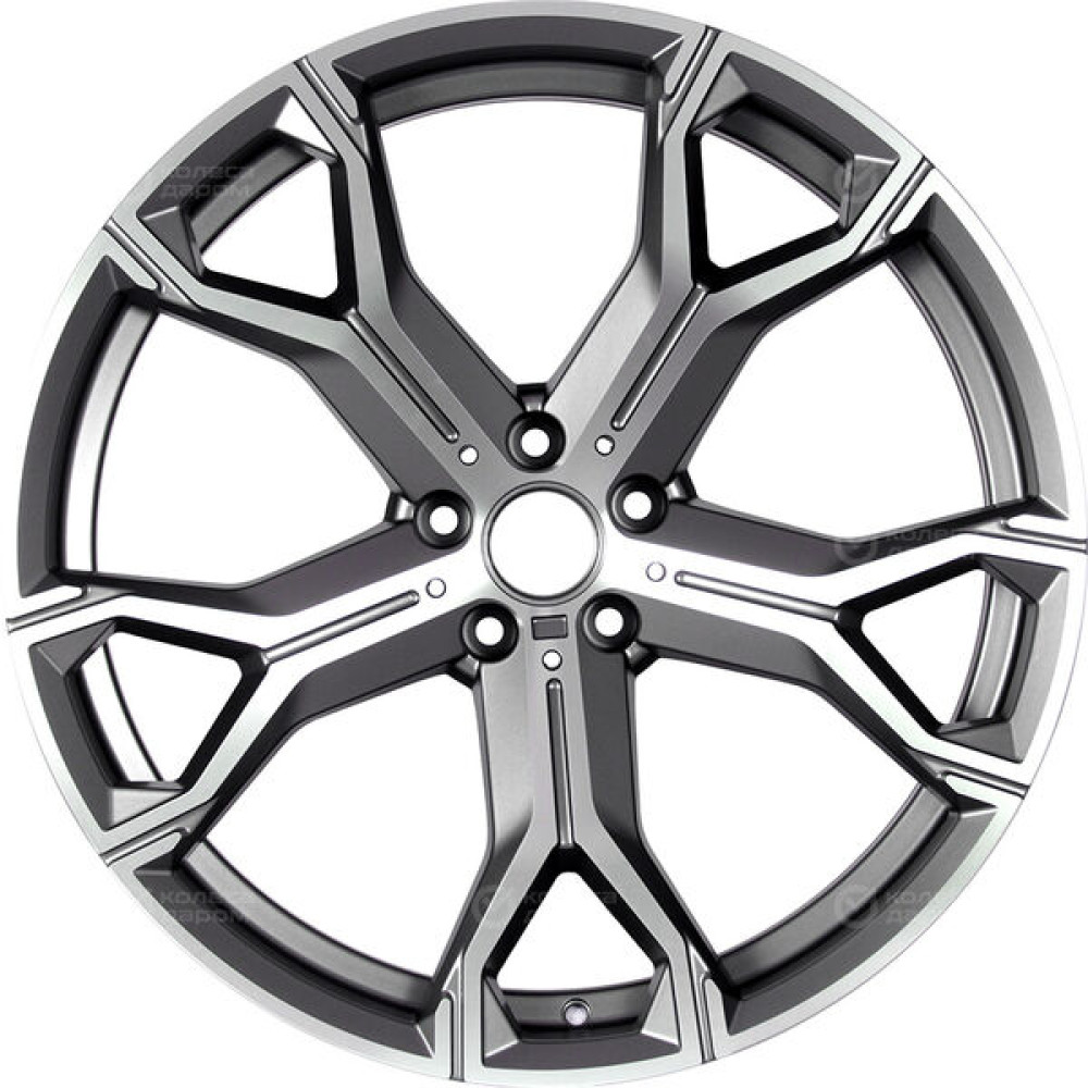 Колесный диск Replay MR163 9.5xR22 5x112 ET45 DIA66.6 насыщенный темно-серый полностью полированный