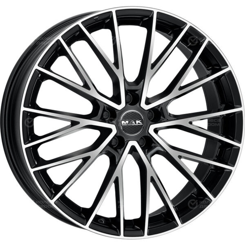 Колесный диск MAK SPECIALE 8.5xR20 5x108 ET45 DIA63.4 черный глянцевый с полированной лицевой частью