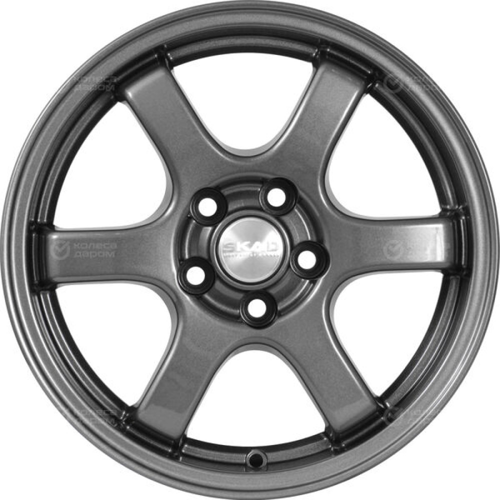 Колесный диск СКАД Киото 6xR15 5x100 ET38 DIA57.1 темно-серый цвет с перламутровыми оттенками