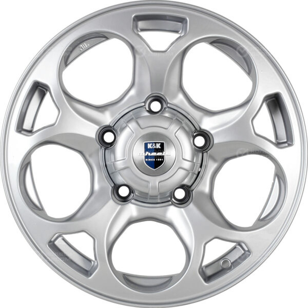 Колесный диск КиК Линкс 7xR16 5x139.7 ET35 DIA108.5 серебристый