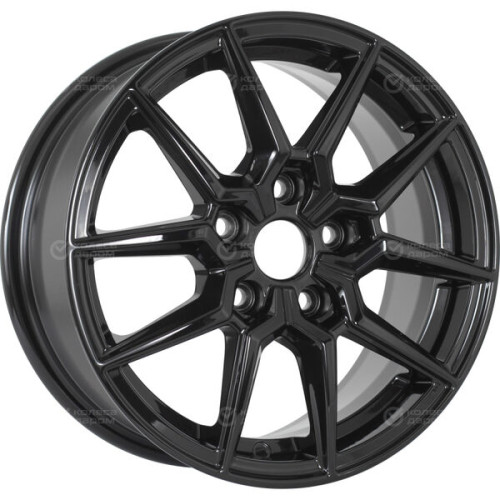 Колесный диск WUP Up117 6.5xR15 5x110 ET35 DIA65.1 черный глянцевый