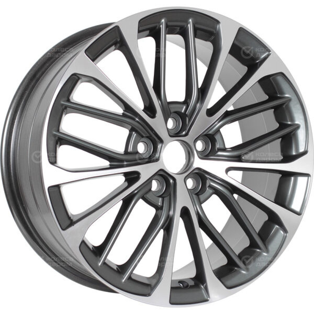 Колесный диск LS LS 1306 8xR18 5x114.3 ET50 DIA60.1 насыщенный темно-серый полностью полированный